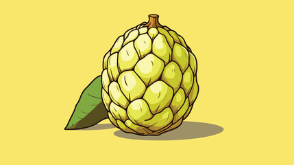 Fototapeta premium Detailed Custard Apple Fruit Vector Illustration for Design Projects