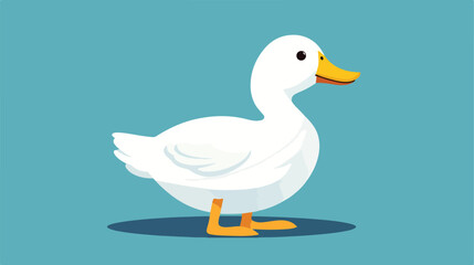 Obraz premium Tiny Wild Duck Isolated on Colorful Background - Professional Adobe Stock Photo