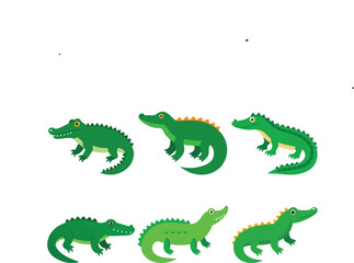 A set of crocodile vectors