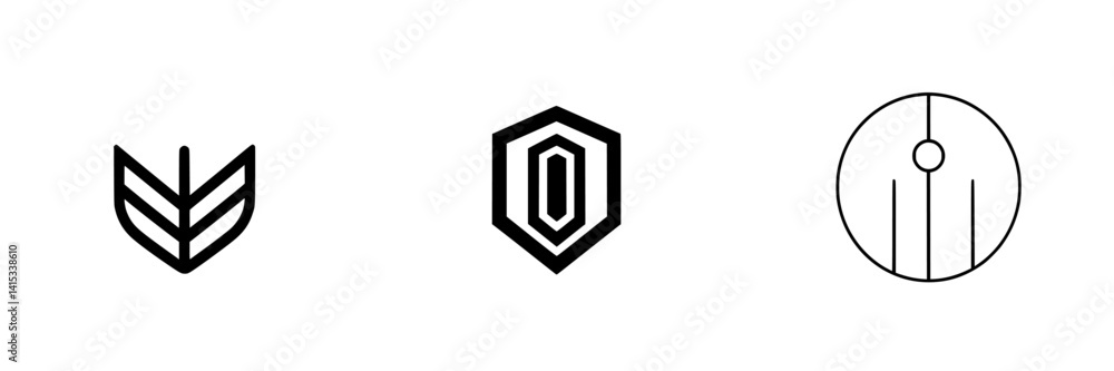 Poster unique vector illustration icons designed for modern branding and digital applications