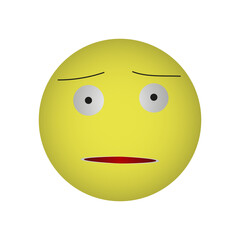 Cool emoticons on a white background