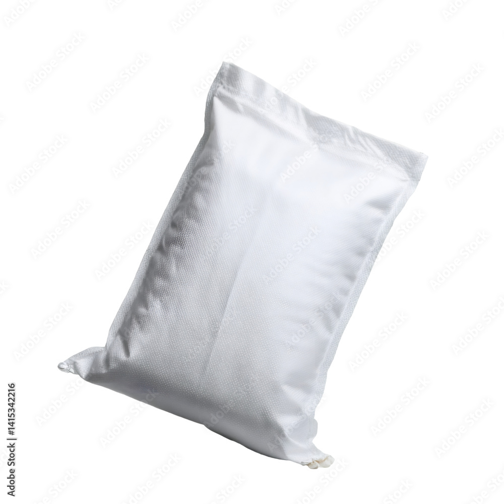 Poster woven polypropylene feed sack isolated on transparent background with clipping path included