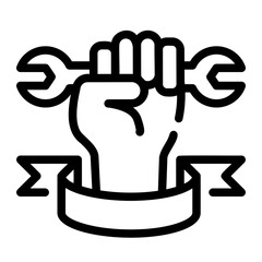 labor day protest icon