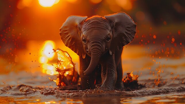 **Baby Elephant Playing In Mud Under Soft Glowing Light, Joyful Safari Moment --Ar 16:9 --S 998 --V 6.0 --Style Raw** - @Darya (Relaxed) -# Create, Explore, And Organize On [Midjourney.Com](<Https://M