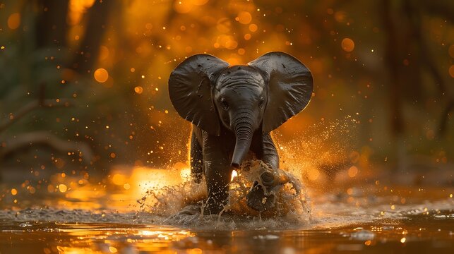 **Baby Elephant Playing In Mud Under Soft Glowing Light, Joyful Safari Moment --Ar 16:9 --S 998 --V 6.0 --Style Raw** - @Darya (Relaxed) -# Create, Explore, And Organize On [Midjourney.Com](<Https://M
