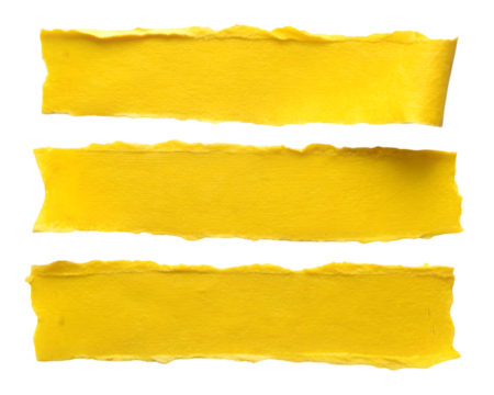 ripped paper torn edges strips isolated on a transparent background 