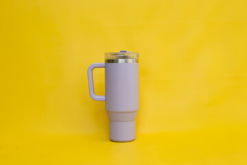 Purple stainless steel tumbler