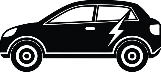 electic car vector icon
