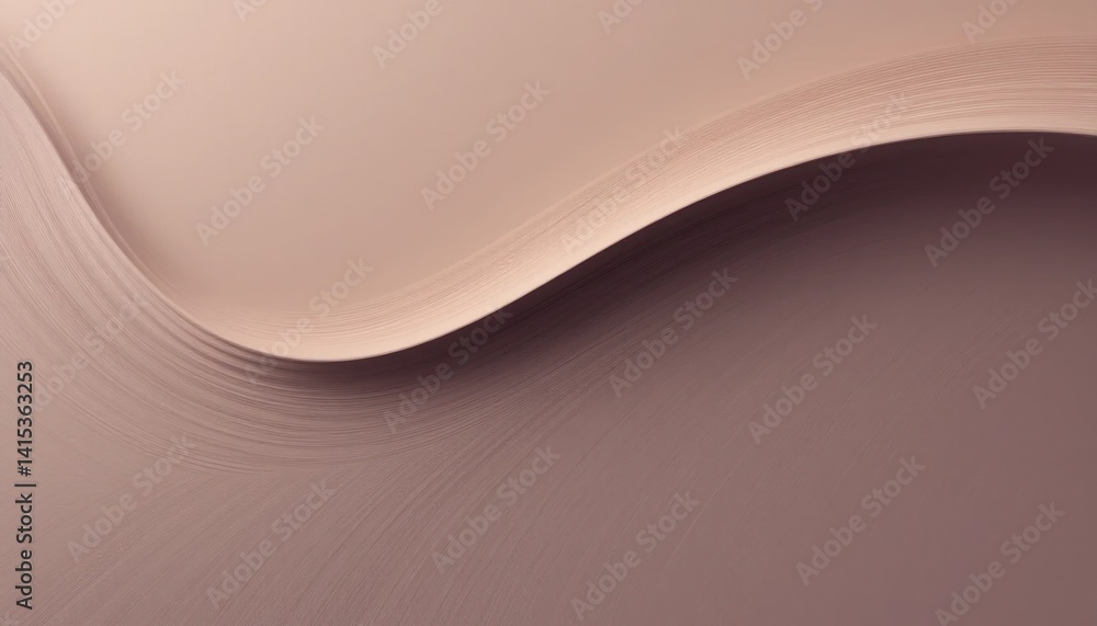 Poster flowing abstract waves digital art studio visual representation minimalist design close-up view sere