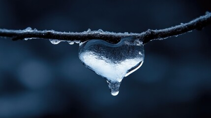 Frozen Heart on a Branch