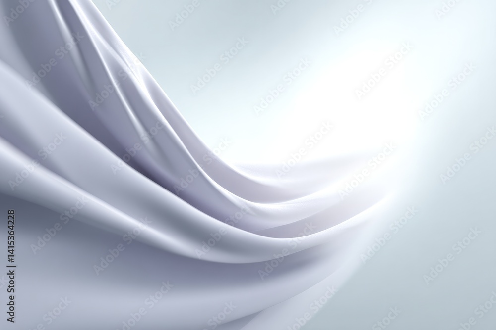 Poster minimalist composition featuring swirling patterns and soft gradients forming abstract design on wid