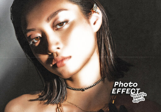 Editorial Scan Texture Photo Effect