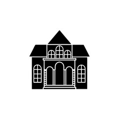 creative details Villa Icon Vector Illustration