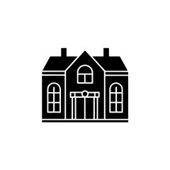 creative details Villa Icon Vector Illustration