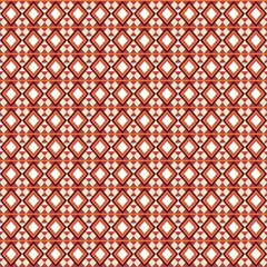 Bold geometric diamond pattern in warm terra-cotta and burgundy. Indigenous-inspired design perfect for modern ethnic decor and artisanal projects.
