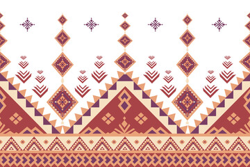 Authentic indigenous-inspired pattern with rich burgundy diamonds and geometric motifs. Perfect for textiles, decor, and digital projects seeking cultural depth with modern appeal.​​​​​​​​​​​​​​​​