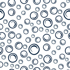 Seamless pattern with a simple abstract drawing. Vector illustration.