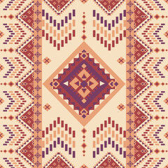 Authentic Native-inspired pattern with intricate geometric design in warm earth tones. Perfect for diverse creative projects seeking cultural depth and visual harmony.​​​​​​​​​​​​​​​​