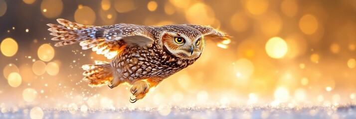Majestic Owl in Flight