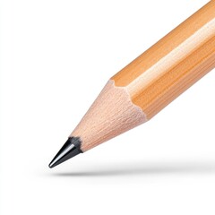 Fototapeta premium Hyperrealistic pencil studio shot isolated on white background minimalist design professional photography