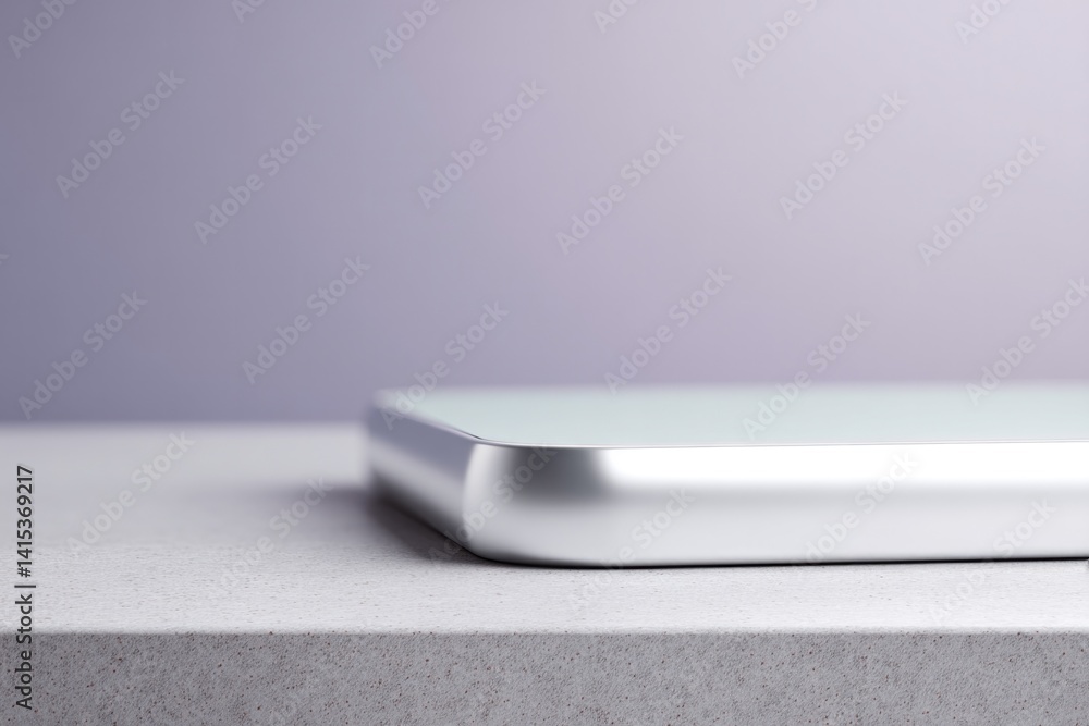Aufkleber minimalistic composition showing modern diagnostic device with sleek surface