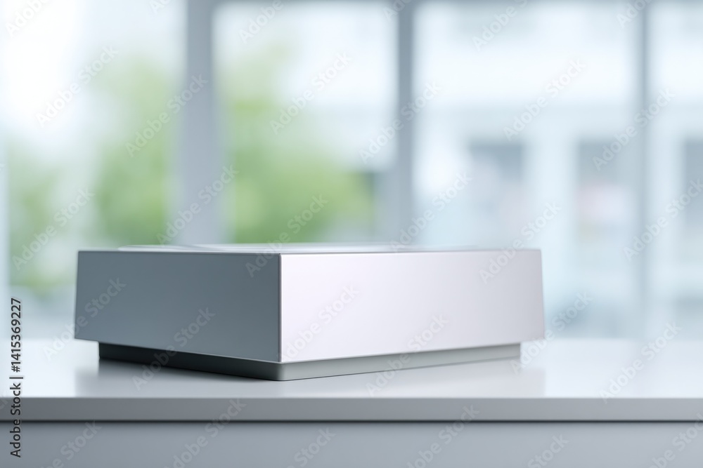 Aufkleber minimalistic composition showing modern diagnostic device with sleek surface