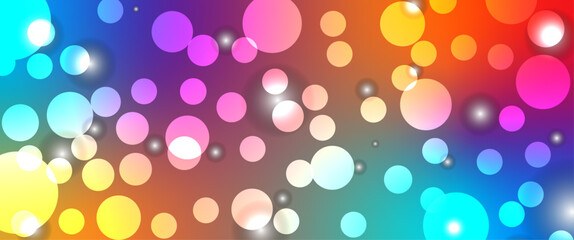 abstract purple background with circles. glowing party circle. Electric blend of colors with layered glowing shapes. Glowing colorful dots form a vibrant visual harmony.	