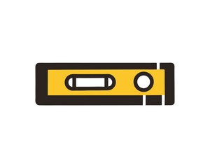 Spirit Level Tool Icon – Minimal Construction Equipment Vector for Measurement & Alignment