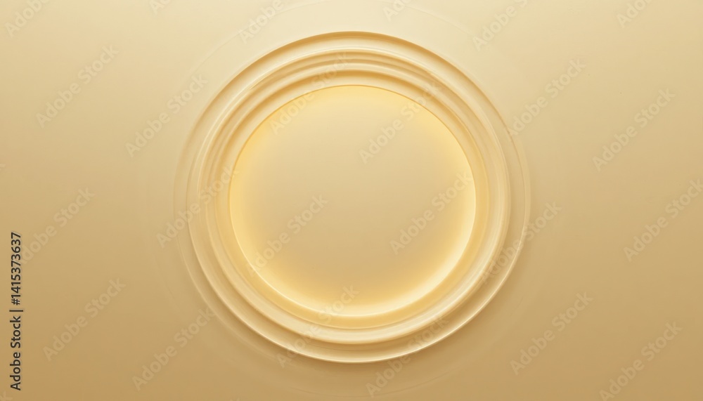 Poster elegant circular design studio graphic element minimalist environment top-down view visual harmony