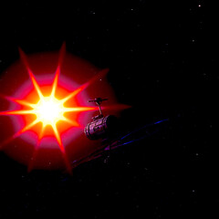 abstract background with stars