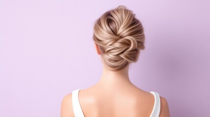 Elegant updo hairstyle on a woman