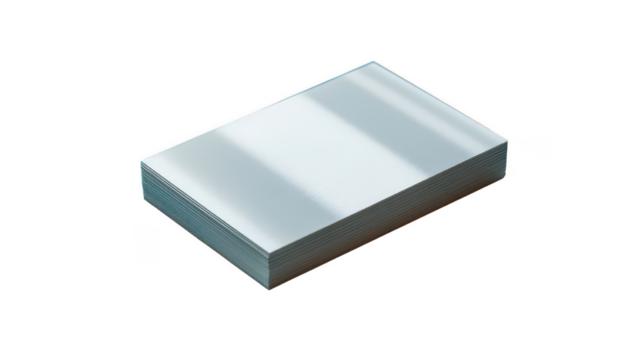 Stack of printer paper a4 size office supply for printing and writing use on transparent background