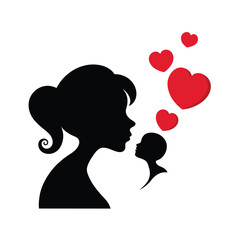 mother braiding daughter hair with flowers