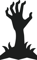 Dark Zombie Arm with Curled Fingers