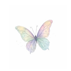 Obraz premium vector illustration of an abstract butterfly isolated on white background 