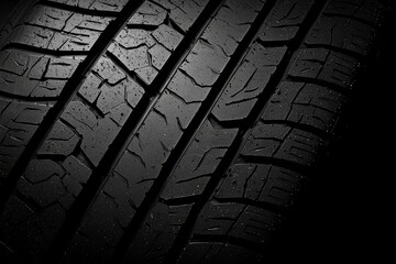 Examine how tire textures can enhance the mood and feel of an image.