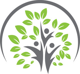 Tree of Life Symbol of Family Community and Growth logo