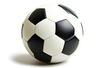 Fototapeta premium Classic black and white soccer ball