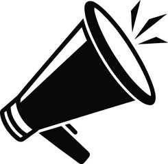 Megaphone line icon, Sound speaker symbol, Loudspeaker vector for marketing, Electric megaphone outline icon, Announcement speaker line illustration