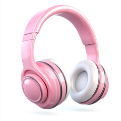 Pink Headphones with Soft Cushions and Stylish Design for Music Lovers