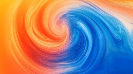 Mesmerizing Chromatic Vortex: An Abstract Exploration of Vibrant Swirls and Fluid Dynamics
