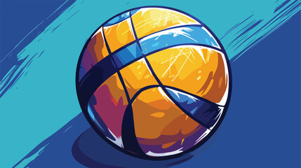 Fototapeta premium Volleyball Ball Icon Vector Illustration for Sports Designs