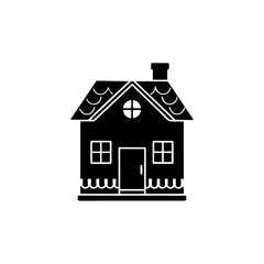 creative details Tiny House Icon Vector Illustration