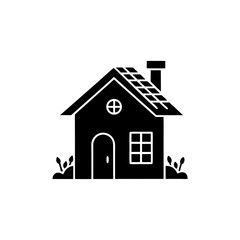 creative details Tiny House Icon Vector Illustration