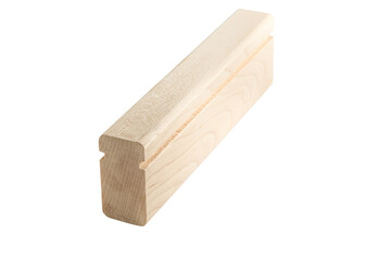 Wooden board is shown on a white background