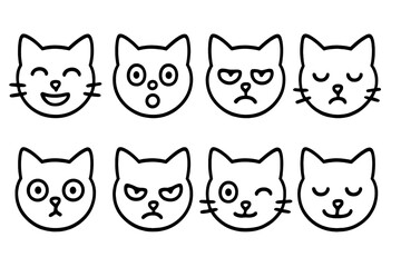 outline vector icons of AI and assistant settings: smart reply, automation, voice assistant, reminders, routines, personal info, device suggestions, data usage. style, no labelsLine vector icons of