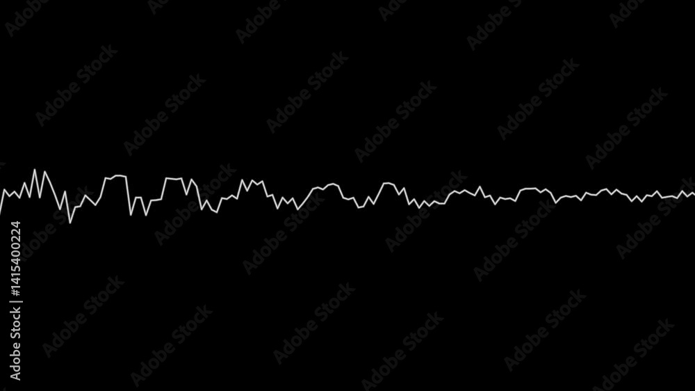 Poster abstract music sound wave equalizer or audio voice and soundtrack. waveform isolated on black backgr