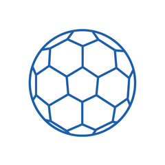 Fototapeta premium Soccer ball icon for sports and fitness apps