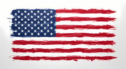Distressed American Flag Image Patriotic Background Texture