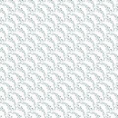 Seamless Ornamental Floral Pattern With Intricate Vines and Tiny Leaves